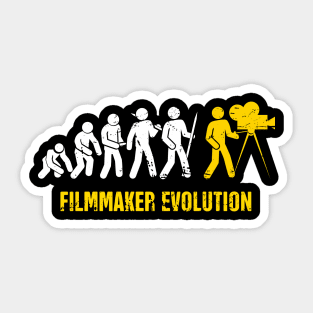 Funny Filmmaker Evolution Sticker